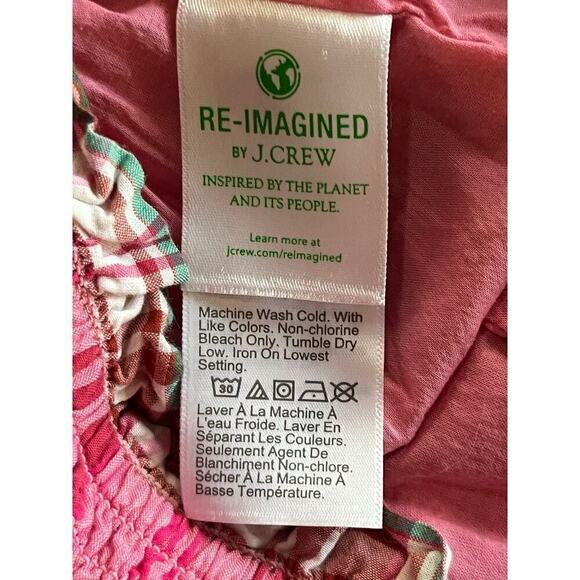 J Crew Re-Imagined womens Plaid Tiered/Ruffle Skirt Cotton Elastic Waist - Picture 3 of 6